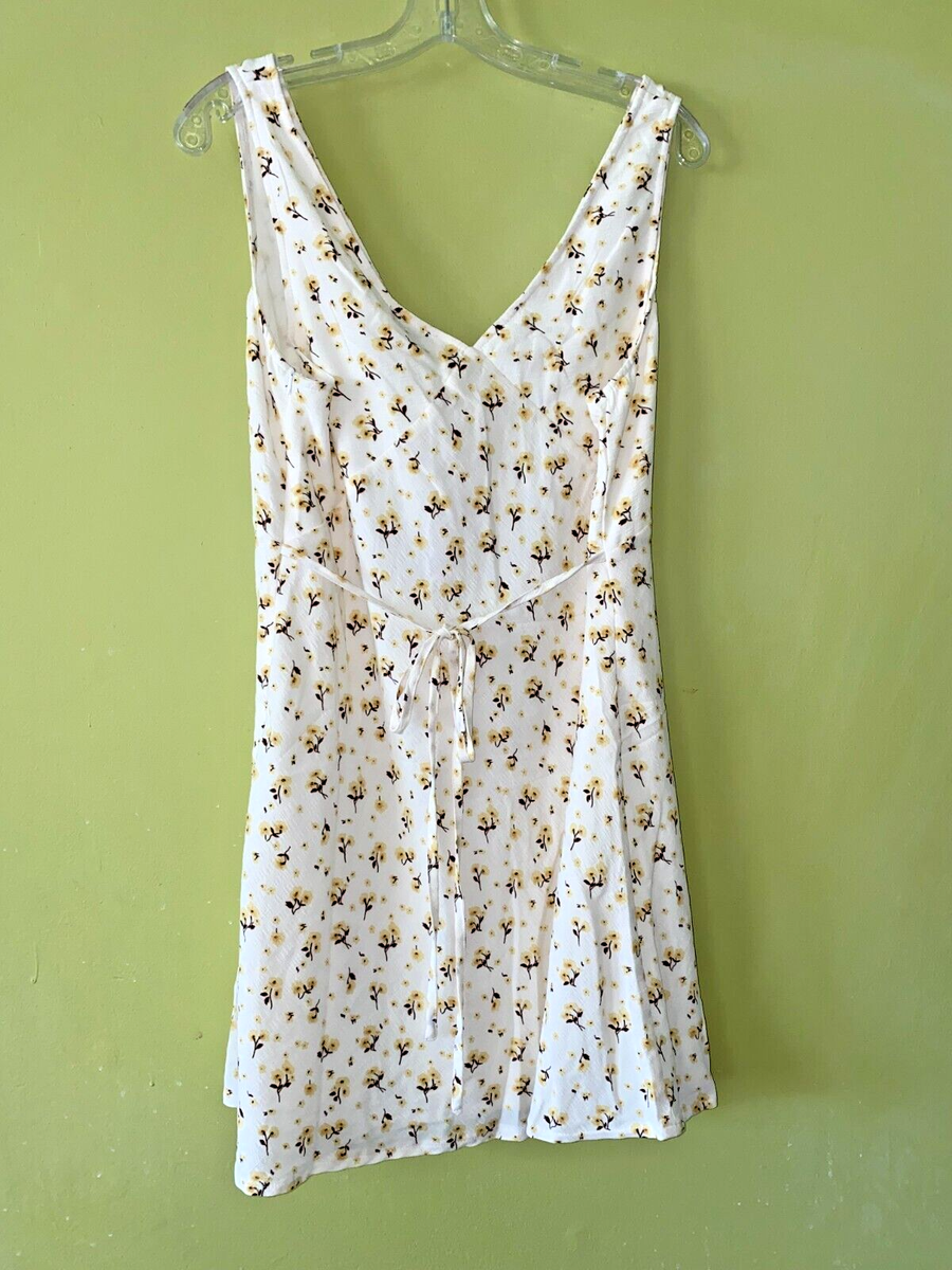 PRINCESS POLLY WOMEN'S NELLIE MINI DRESS WHITE / YELLOW FLORAL SIZE 12 #89A  | eBay