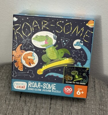 Chuckle & Roar - Roar-Some Dino Glow Jigsaw Puzzle  - 100 Pieces