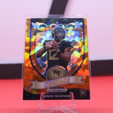 2021 Panini Prizm Draft Picks Orange Ice Crusade 174 Jamie Newman RC Rookie
