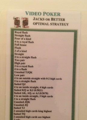 Video Poker Optimal Strategy