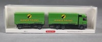 "Wiking 057311/573 1 H0,1:87 WechselkofferhäNgerzug (Mb Actros) \"Hansetrans\" Neu!"