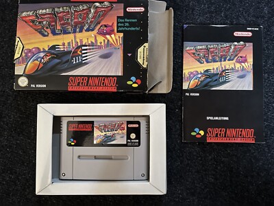 F Zero SNES Komplett OVP CIB Super Nintendo