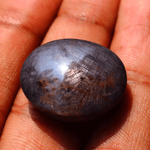 64.87 Cts Natural Star Ruby Top Grade 25mmx19.7mm Oval Cabochon Loose Gemstone - Picture 4 of 16