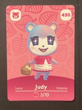430 JUDY Animal Crossing Amiibo Series 5 Card AUTHENTIC