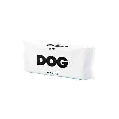 NEW DOG by Dr. Lisa Natural Bathing Wipes for Dogs, Vegan, Non-Toxic, 80 Count