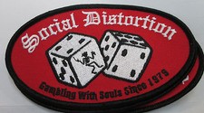 SOCIAL DISTORTION COLLECTABLE RARE VINTAGE PATCH EMBROIDED 2023 METAL LIVE