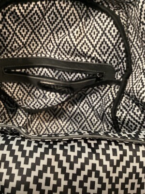 Madison West Gray Vegan Leather Woven Backpack NWOT Madison West Vegan Leather Basket Woven Gray Backpack  main image 4