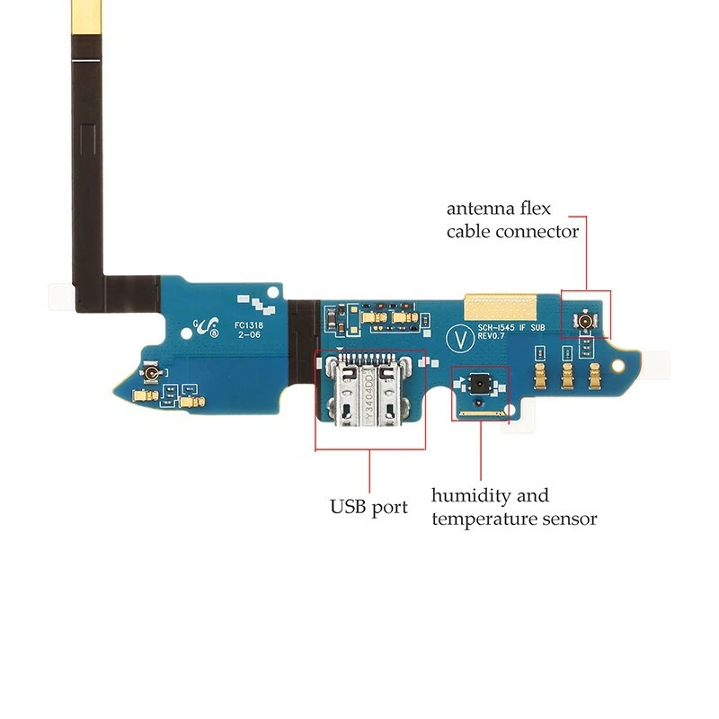 Док-станция порт USB зарядный разъем для Samsung Galaxy S4 i545 Verizon VZW OEM - Изображение 2 из 2