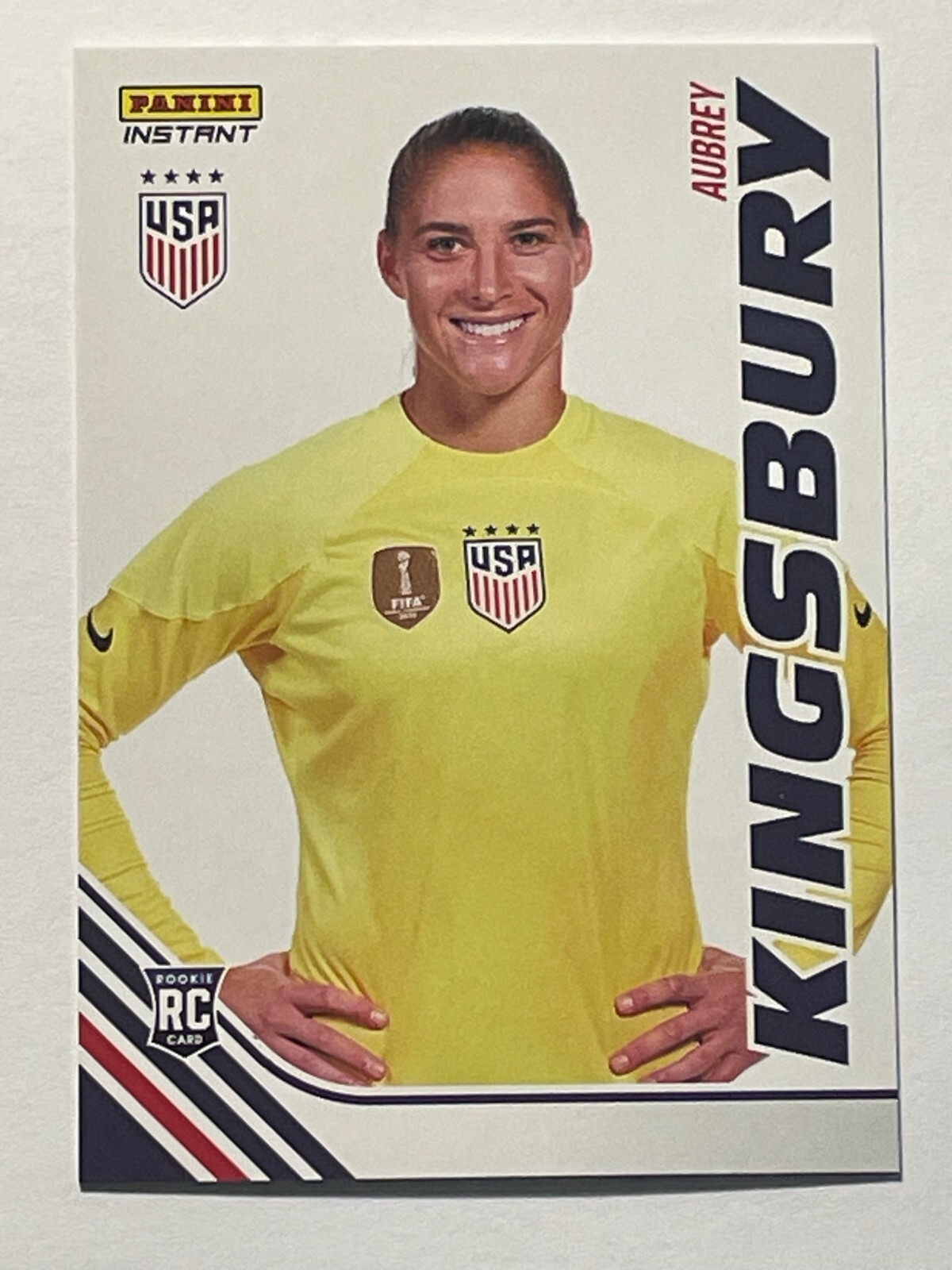 Aubrey Kingsbury 2023 Panini Instant Studio USWNT World Cup RC Rookie Spirit