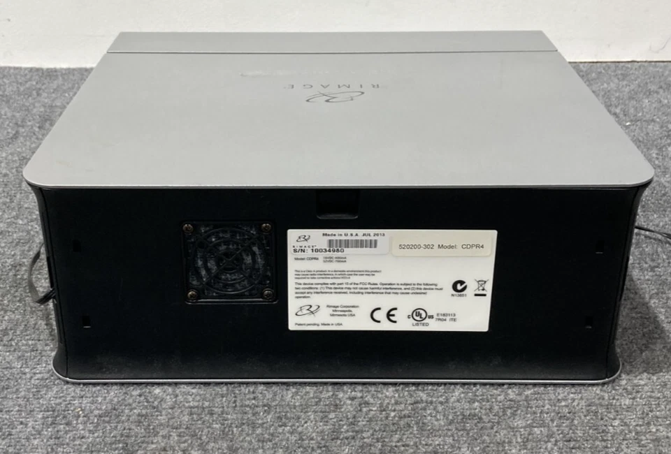 Rimage 480i CD And DVD CDPR4 Disc Inkjet Printer w/ Power Cord - Image 4 of 4