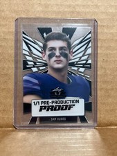 Sam Huard 2024 Leaf Football 1/1 Pre Production Proof