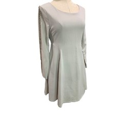 Medium Lulus Long Sleeve A-Line Dress Beaded Embellishment