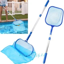 Swimming Pool Leaf Skimmer Flat/Deep Bag Rake leaf pick up Cleaner Net With Pole