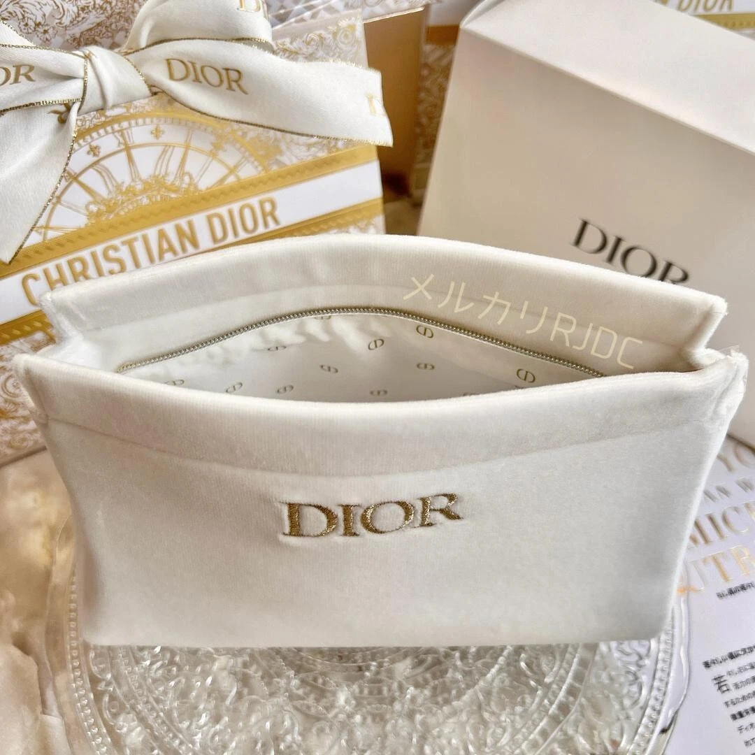 Pochette à parfum Dior PRESTIGE 2024 limitée or blanc avec boite 18 x 11,5 x 8 cm