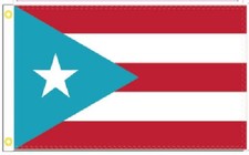 3x5 LIGHT BLUE Puerto Rico 1895 5X3 Flag ROUGH TEX  100D W/ GROMMETS