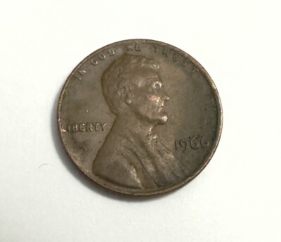 RARE 1966 No Mint Mark Penny 'L' On Rim | eBay