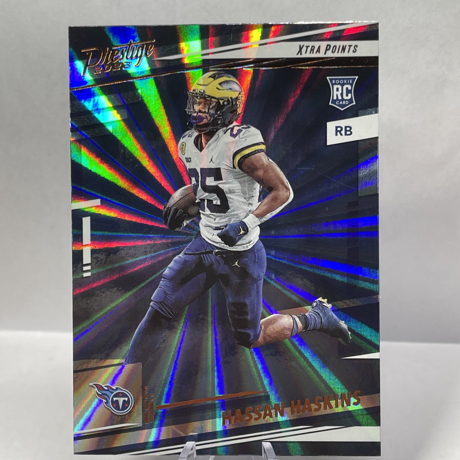 Hassan Haskins Panini Prestige #348 Sunburst Xtra Points