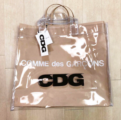 Cdg Comme Des Garcons Transparent Pvc Tote Bag Clear 35×43 Cdg Comme Des Garcons Transparent Pvc Tote Bag Clear 35×43