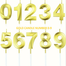 Hot Number 0-9 Smokeless Slow-Burn Candle Birthday Anniversary Party Cake D&eacute;cor