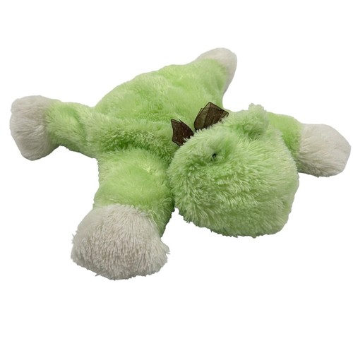 Carters Floppy Frog Baby Lovey Plush in Polka Dot Bow Green Stuffed Animal
