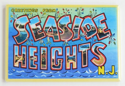 Greetings from Seaside Heights New Jersey FRIDGE MAGNET travel souvenir