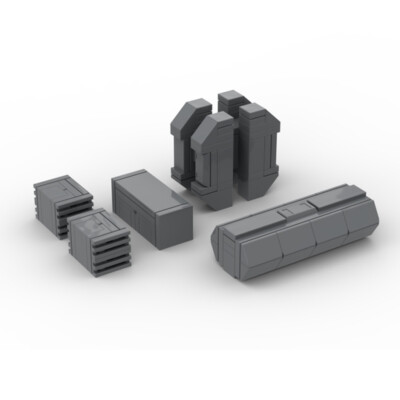 MOC: Container Pack Minifig Scale for Collection and Display 102 Pieces