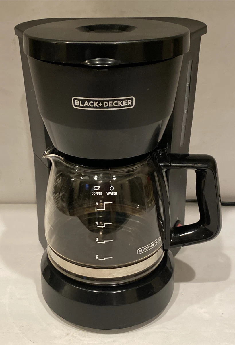 Black & Decker Coffee Grinder Black Body Clear Lid Storage