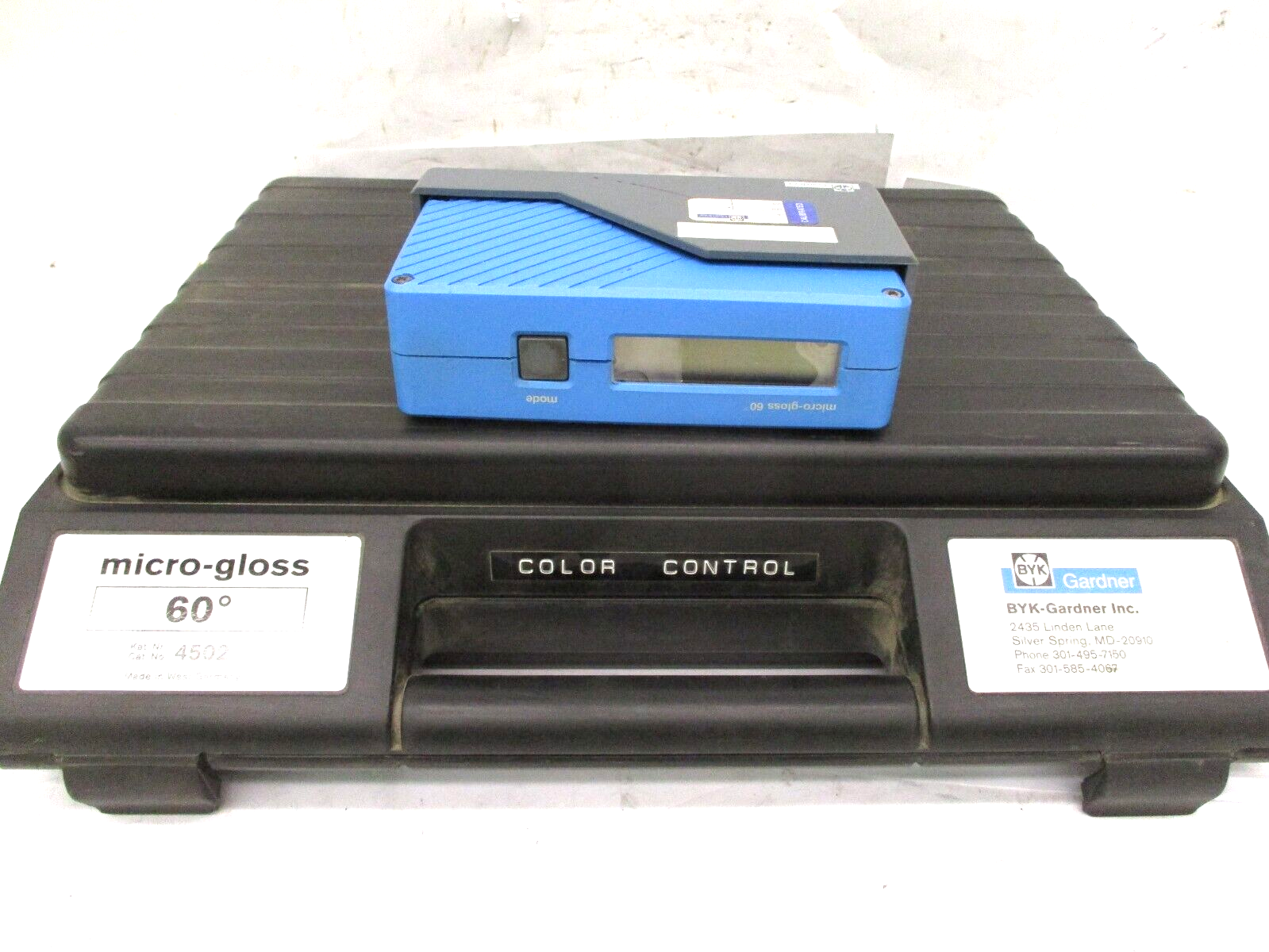 BYK Gardner Micro-Gloss 60 Degree 4502 S. No. 9015550 A5169WVS | eBay