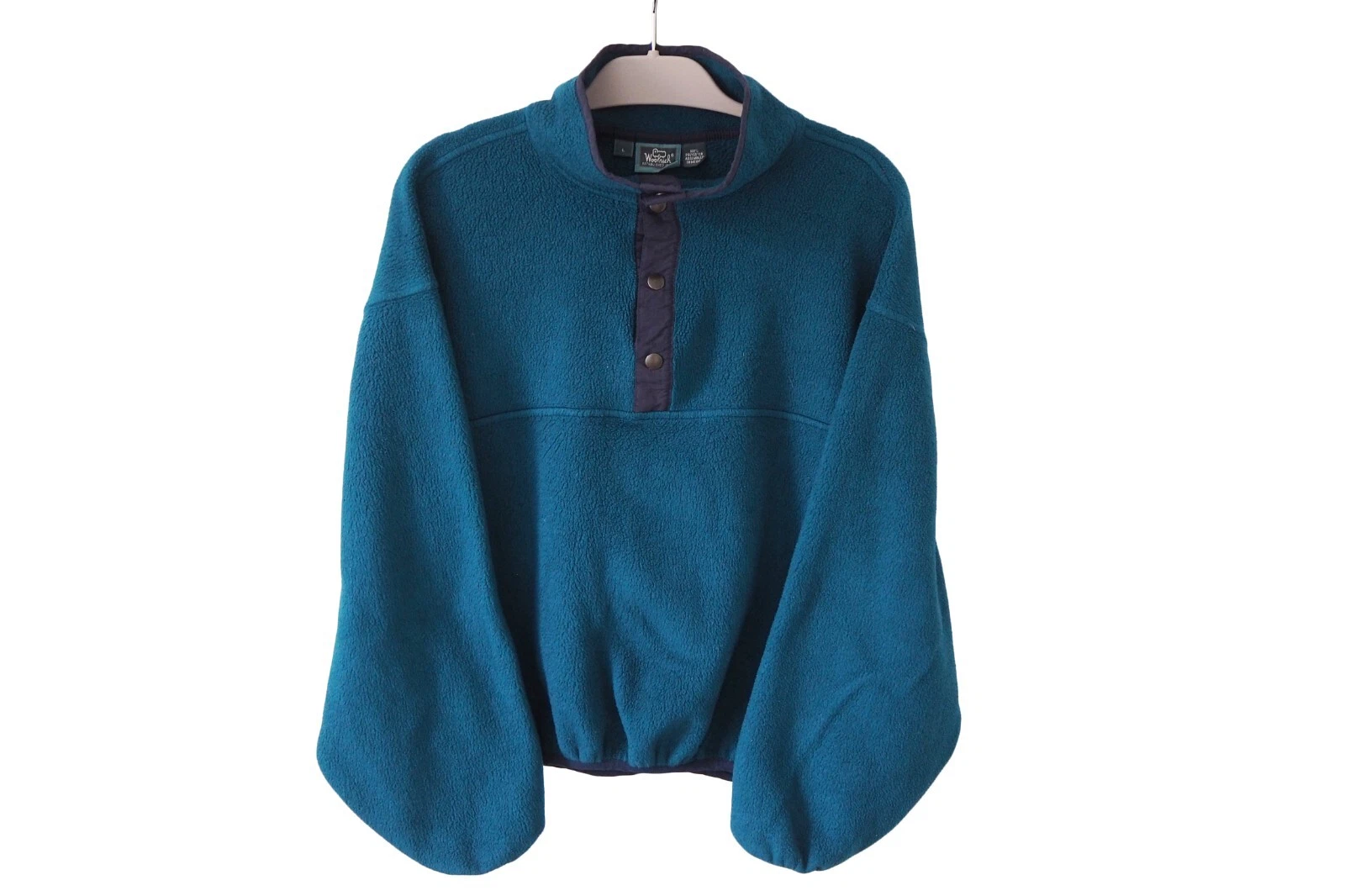 Vintage Woolrich Fleece Snap Buttons Sweater outdoor ski jumper