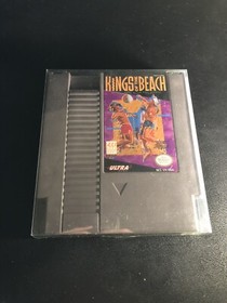 🔥Kings of the Beach-Nintendo 1990-TESTED/WORKS-NES Game W/ Protective Case🔥