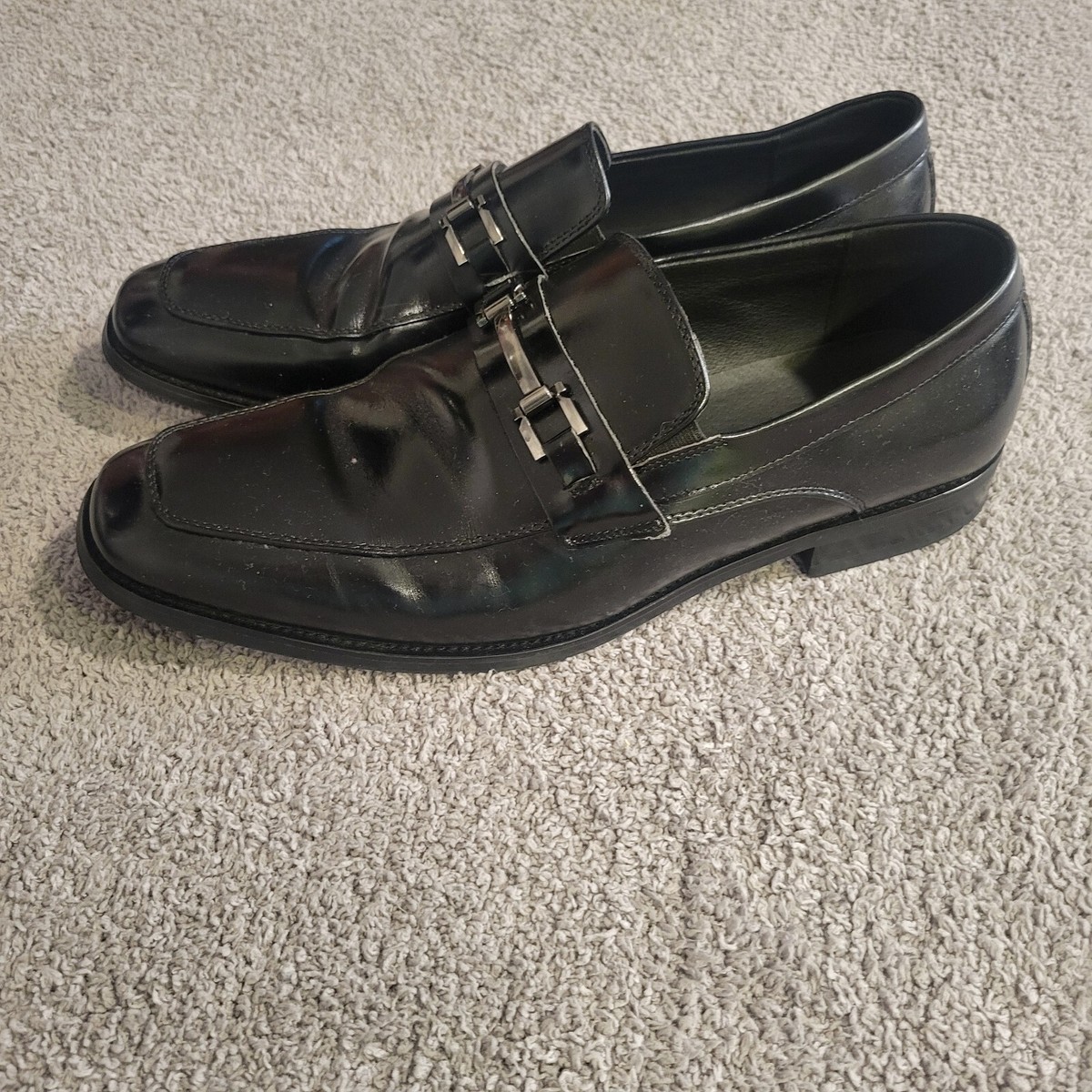 Stacey Adams Blake Moc Toe slip on mens dress loafer black  display picture 3