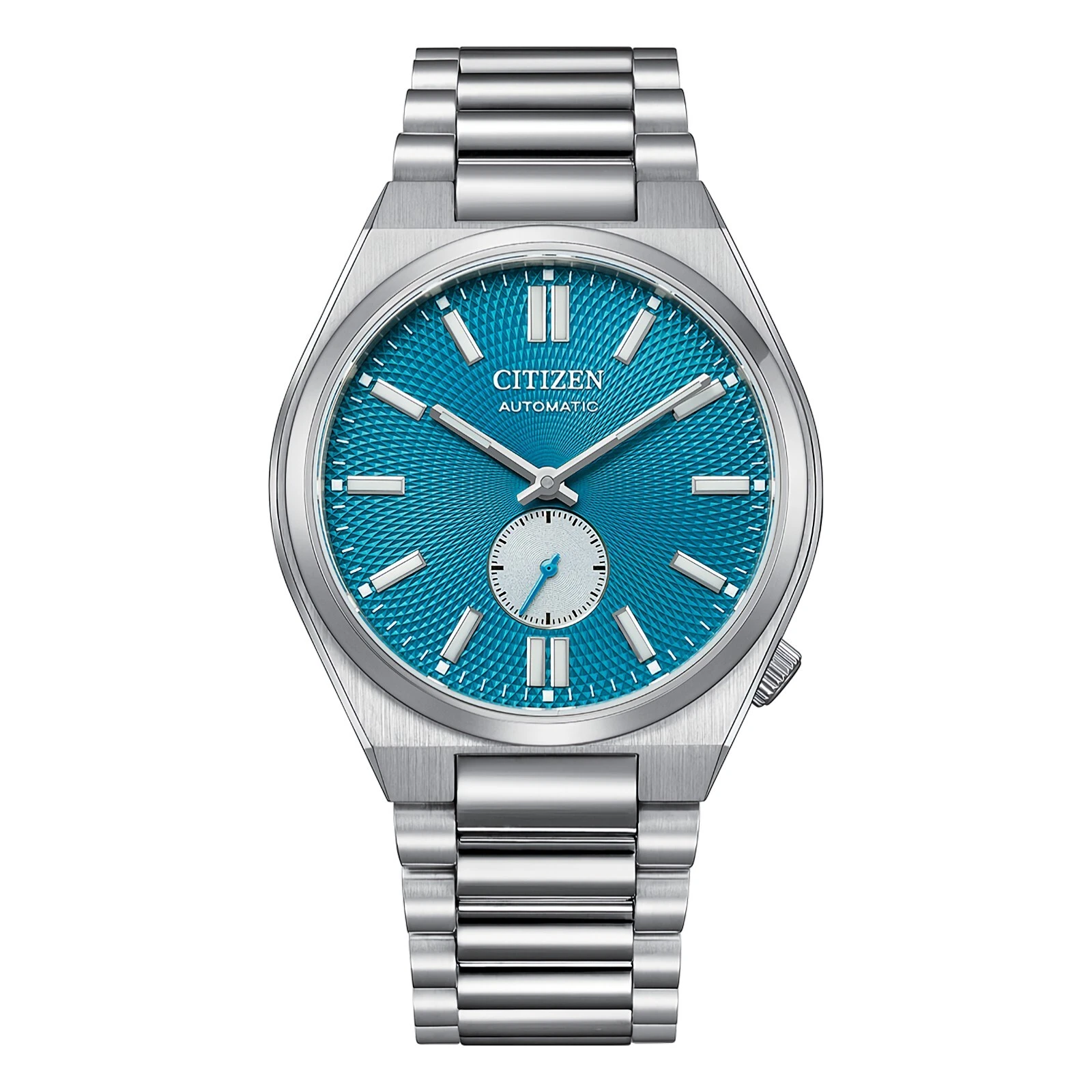 Pre-owned Citizen Nk5010-51l Tsuyosa Small Second Automatic Blue Dial Sapphire Glass Watch