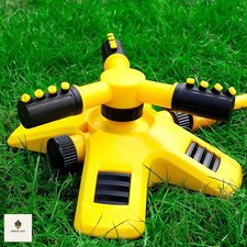 360° Rotating Garden Sprinkler Lawn Water Sprayer Hose Irrigation With Connector