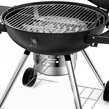 Rundes Grillnetz aus Edelstahl 43 cm tragbar BBQ Grillrost zum Grillen – Bild 11