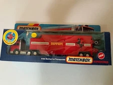Matchbox Super Kings K-136 Racing Car Transporter Ferrari 1987