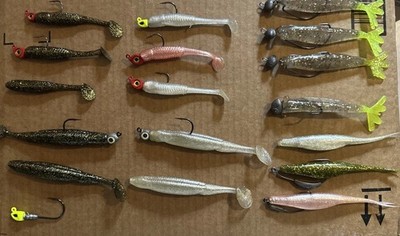 Salt Strong Paddle Tail Swimbaits - Shrimps- Jerkbaits