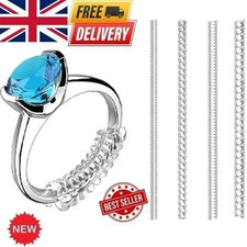 4PCS Ring Size Adjuster Clear Silicone Ring Resizer Tightener for Loose Rings UK