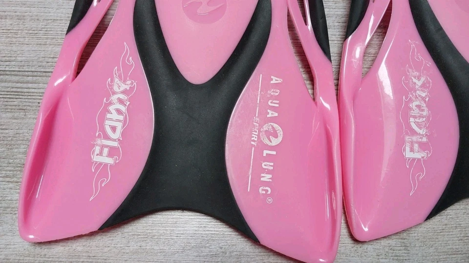 Flame Mädchen Schwimmflossen Flossen rosa Gr. 27 28 29 30 31 32 verstellbar Aqua - Bild 2 von 4
