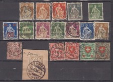 LOT 18 TIMBRES Anciens SUISSE 1936 Oblitérés  Divers