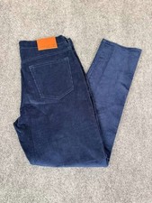 NWT Vineyard Vines Straight Fit 5 Pocket Blue Corduroy Pants Stretch 35 x 32