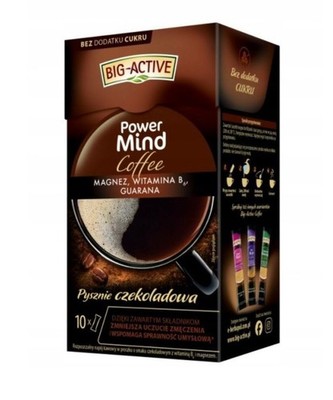 BIG-ACTIVE SUPPORT COFFEE - CHOCOLATE  - MIND POWER - 100G - FAT-LOSS HELP