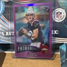 Topps Purple Drake Maye #1975-23 New England Patriots 2025 Serial Numbered