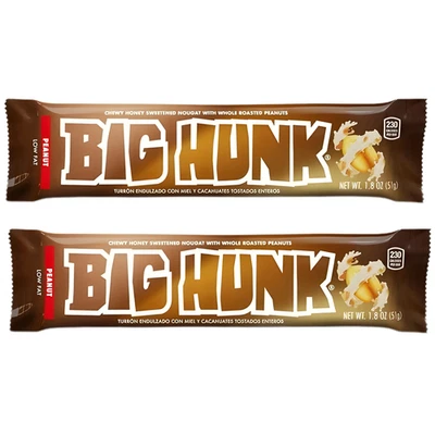 ANNABELLE'S Big Hunk Chewy Honey Sweetened Nougat Roasted Peanuts 2ct Huge End of Year Sale