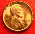1945-P Lincoln Wheat Cent Penny GEM RED BU From an Original Bank Roll