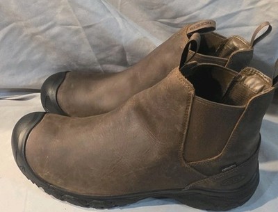 Keen Anchorage IV WP Chelsea Boot Dark Earth Black Men Size 13 NWOB Defect