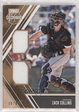 2017 Panini Elite Extra Edition Dual Materials Holo Gold 78/99 Zack Collins 0rt9