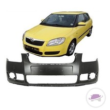 Für Skoda Fabia 6Y2 Roomster 5J Stoßstange vorne 06-10 für NSW schwarz EU-Ware