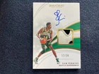 18-19 Panini Immaculate Sam Perkins Game Worn Shoe Material and Autograph #12/36