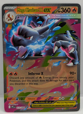 Mega Charizard X ex 013/094 Me02: Phantasmal Flames Holo LP Pokemon