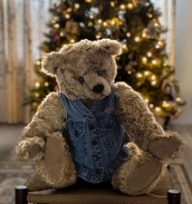 Artist Signed Zimm's Bears & Hares 22-inch Jointed Mohair Teddy Bear "Rocco" 